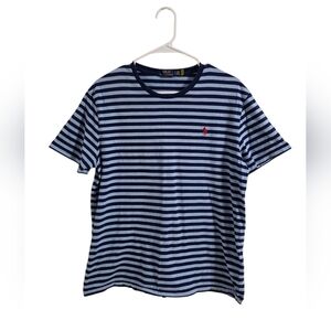 Polo by Ralph Lauren Men's Navy Striped T-Shirt Size Large